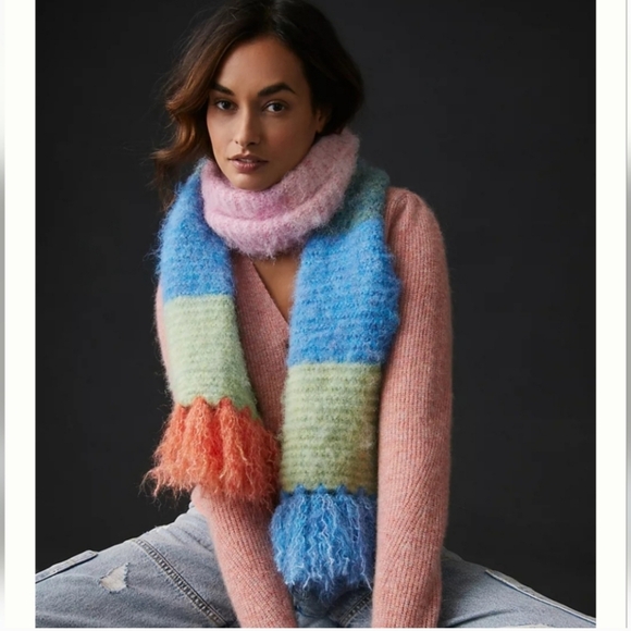 Anthropologie Maeve Striped Scarf - Picture 1 of 4